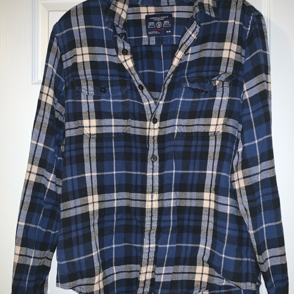 Blue flannel American Eagle